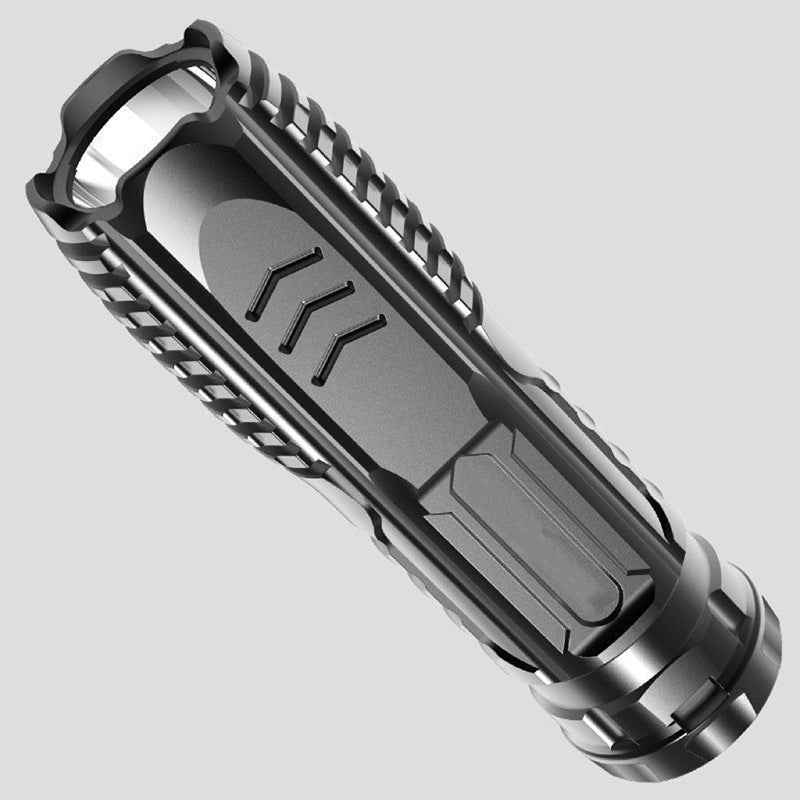 LED strong light flashlight USB charging mini portable super bright pocket small home long-range outdoor durable lighting