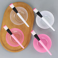 Beauty tool supplies mask bowl brush suit individually packaged mask bowl + mask brush plastic bowl makeup brush