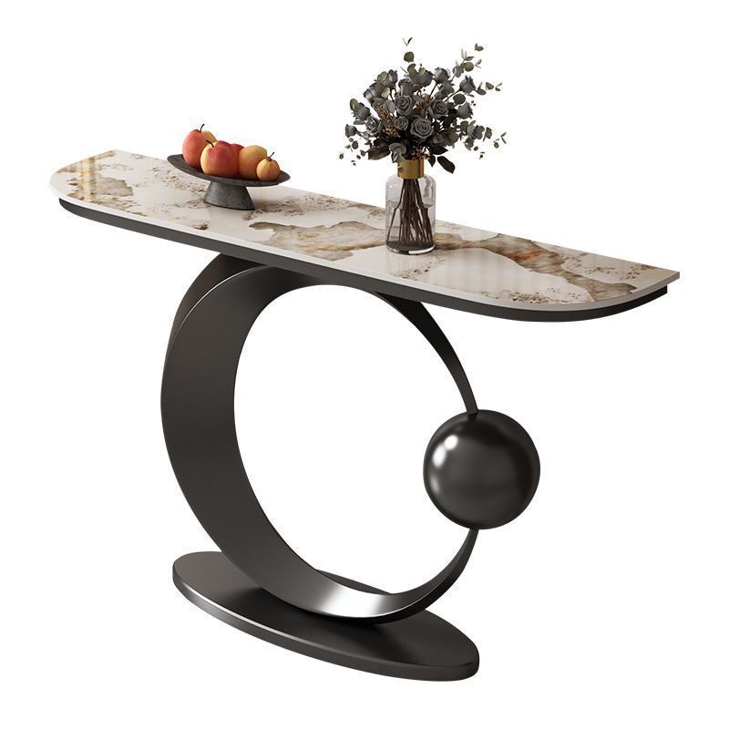 American rock slab entrance console table, light luxury entrance table, new chinoiserie chinoiserie entrance, living room entrance partition cabinet