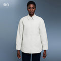 Lapel shirt cotton clothing women's fall and winternew arrivalcasualeasiest for matchthickenedheattechjacketcasualtopsoutweard25123