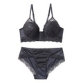 fashionlace bra suit push-up front button push-up breast adjustment women's bra