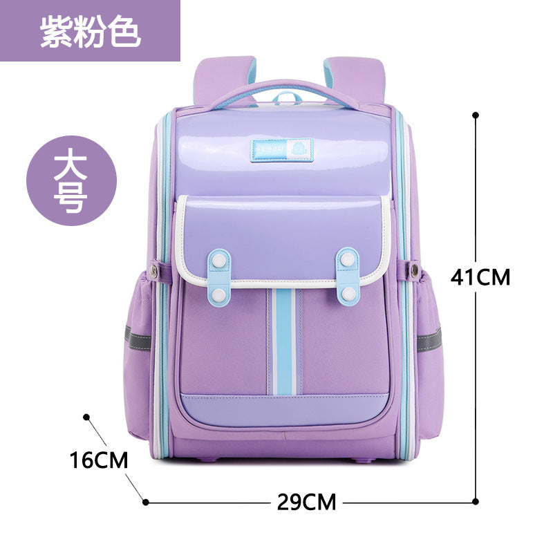 New children's schoolbag 123456th grade men and women to reduce the burden of spine care primary school schoolbag backpack