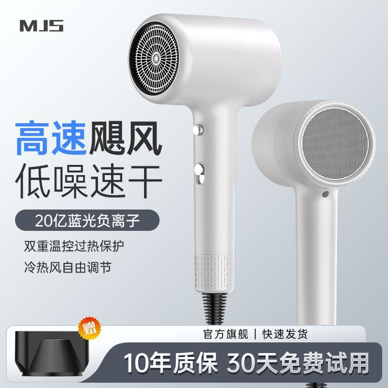 Hair dryer - high power, high velocity, blue light negative ion, hot & cold, salon-grade, quiet, hair care, powerful airflow - for home use