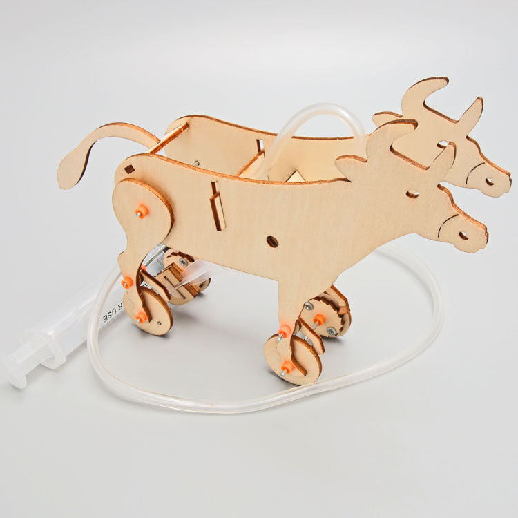 Science and technology small production air pressure cow DIY handmade primary school students stem education science experiment teaching aids wholesale