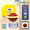 【score-tracking rechargeable battery version】yellow space cat (includes basketball + pump + suction cup)