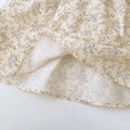 Kids' spring/autumn dress: new cross-border style for girls - chic lace collar, floral print, long sleeve dress, korean style skirt
