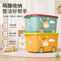 Large capacity kids' clothing storage bin - extra large organizer for baby toys, dolls, books, and more
