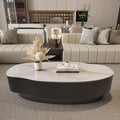 Special-shaped rock slab mango coffee table modern casual size apartment oval living room for home simple