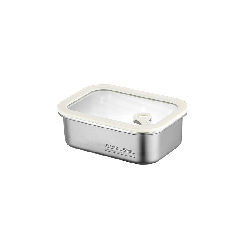 304 stainless steel food storage container - microwave safe, student-approved lunch box, airtight food container for fruits and bento boxes