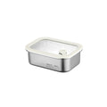 304 stainless steel food storage container - microwave safe, student-approved lunch box, airtight food container for fruits and bento boxes