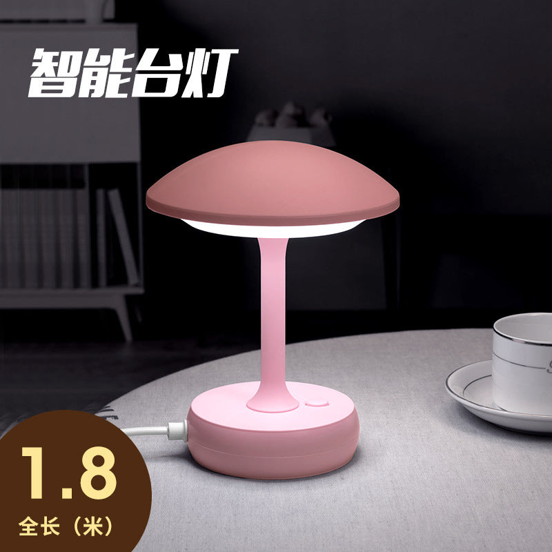 Remote control led lamp with switch socket plug - perfect for bedroom, dorm, desk, bedside table, eye protection, and night light