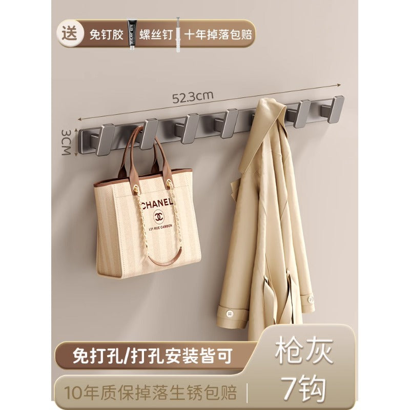 Cream style coat hook white entrance door rear hook classy entrance clothes hanger wall wall hanging without drilling