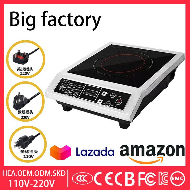 Export cross-border induction cooker for home new arrival high-power commercial manufacturer fierce stove us 110v english version export