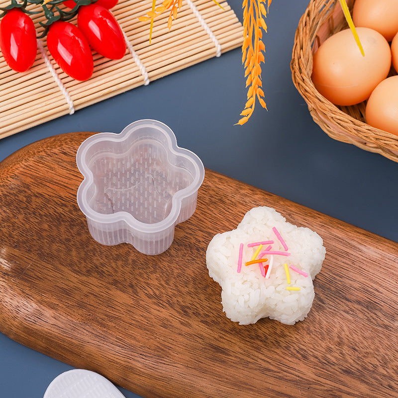 Multi-layer rice ball mold heart shape diy military ship sushi mold baking tool multi-layer sushi supplementary food bento tool