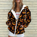 hot-selling plus-size women's zip-up hoodie, new casual long-sleeve hooded sweatshirt jacket, dropshipping available