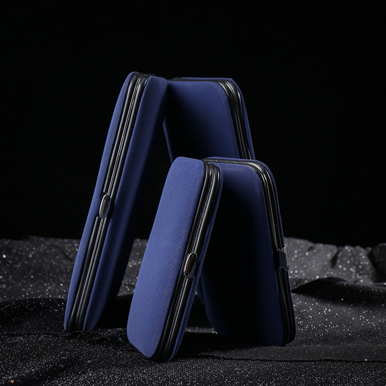 Ready-to-ship stainless steel nail clipper set - blue 18-piece manicure and pedicure kit