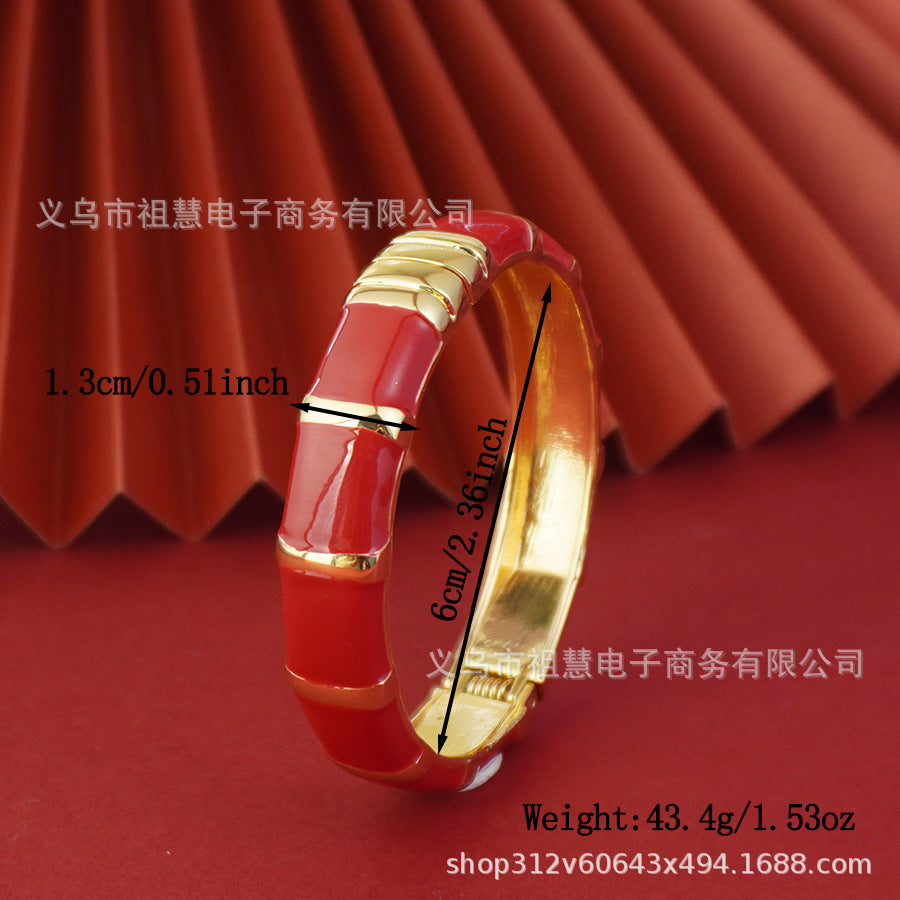 Middle eastern women's elegant spring bangle, vintage ethnic style unique design, christmas gift for girls, birthday present