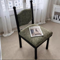 French retro solid wood dining chair designer home casual chair medieval dining table and chair bedroom light luxury ash wood