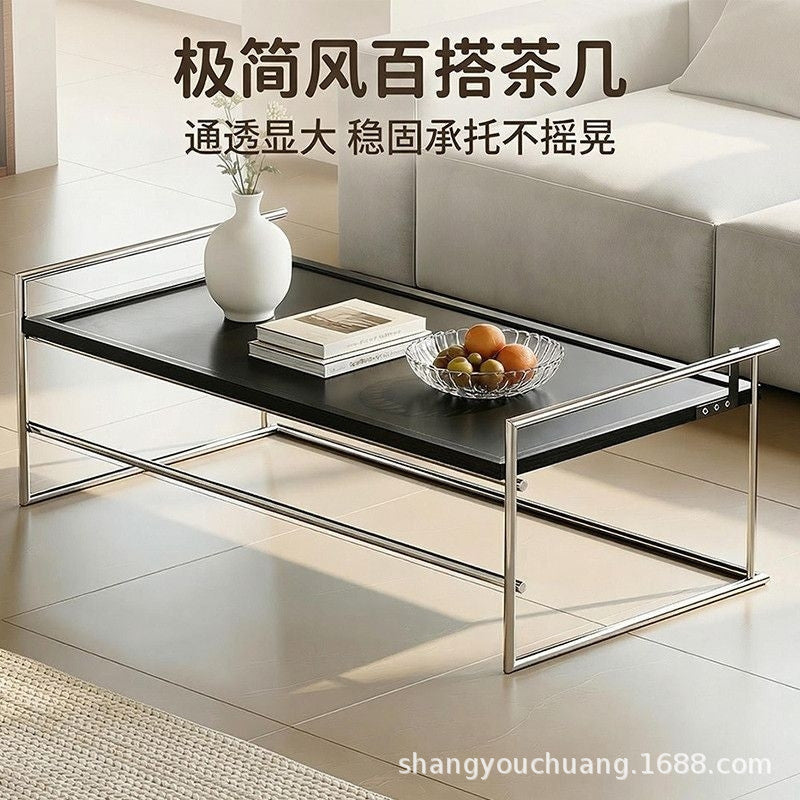 Rio coffee table stainless steel flip tea table living room for home computer table tea table designer coffee table desk all-in-one