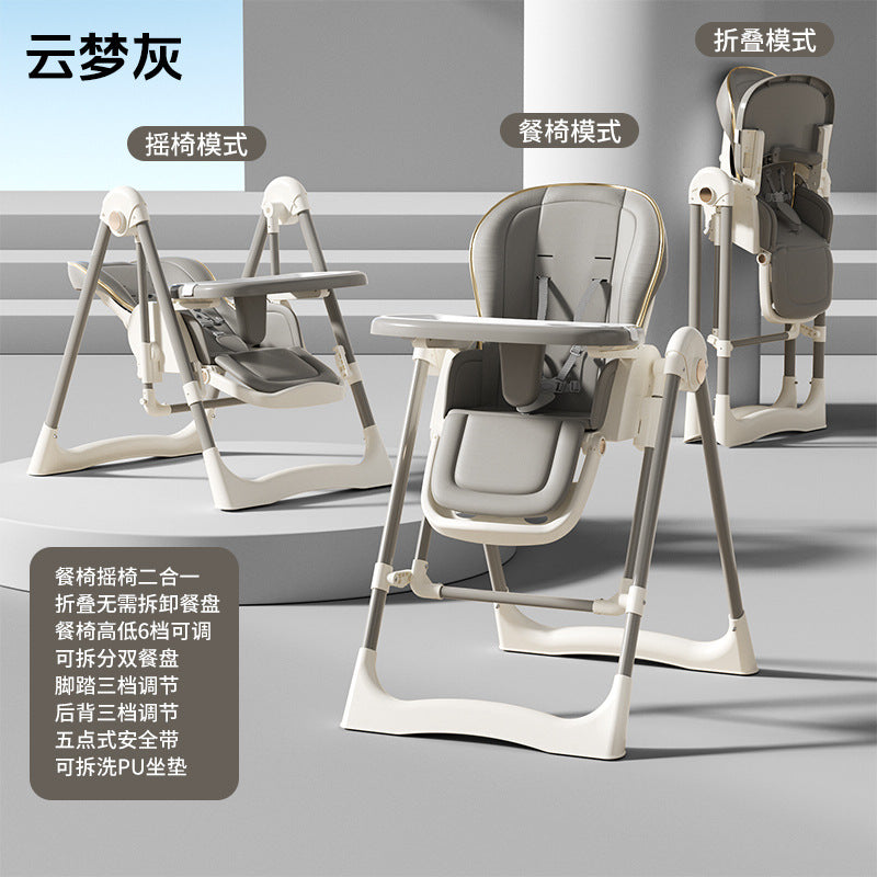 Baby Dining Chair Eating Chair Multifunctional Foldable Home Portable Baby Dining Table Seat Baby Chair