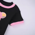e-commerce product: cute gradient bear short-sleeve and pants set for  and