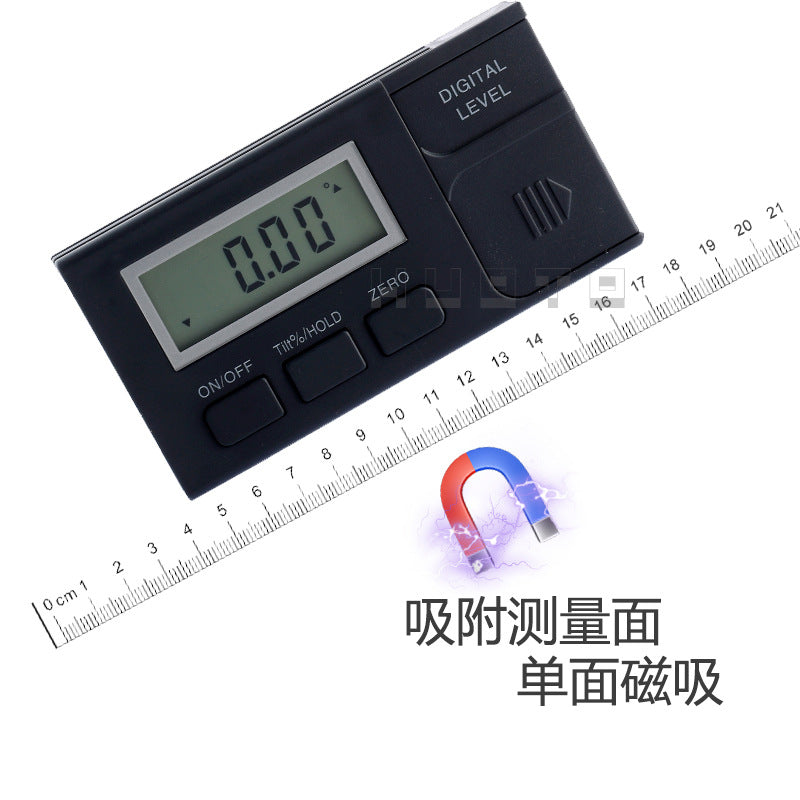 HUOTO 4 * 90 0.1 degree, expandable, mini tilt box, angle meter, double-sided magnetic force