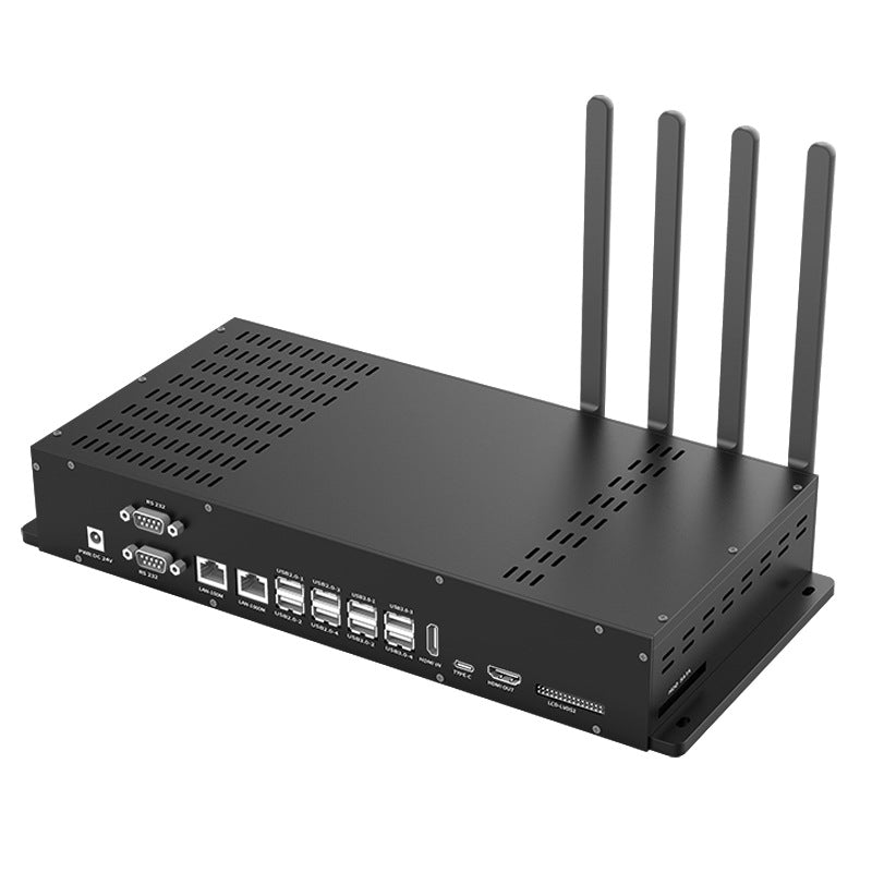 AI edge computing box multi-channel video algorithm analysis campus gas station construction site community intelligent security monitoring