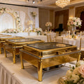 Thickened stainless steel buffet warming cabinet with hinged lid - ideal for hotel buffets and cafeterias