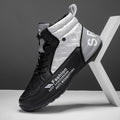 2025 spring new men's high-top shoes, men's martin boots, white men's casual sneakers, student trendy shoes