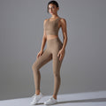New arrivalpure color free underwear fixed cup beautiful back sports yoga suit tight high elastic fitness antibacterial yoga clothes
