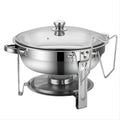 Stainless steel round alcohol stove hanging stove heat preservation heating container buffet stove cross-border supply chafing dish