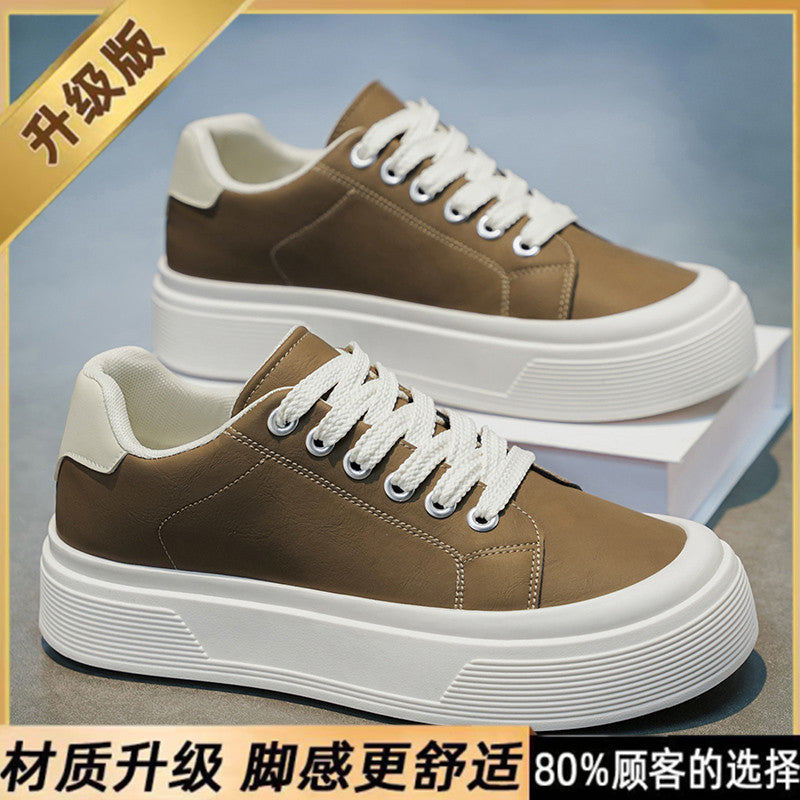 Popular hot-selling men's shoes 2026 summer new trendy brand high-end handsome casual thick-soled sneakers breathable flat shoes