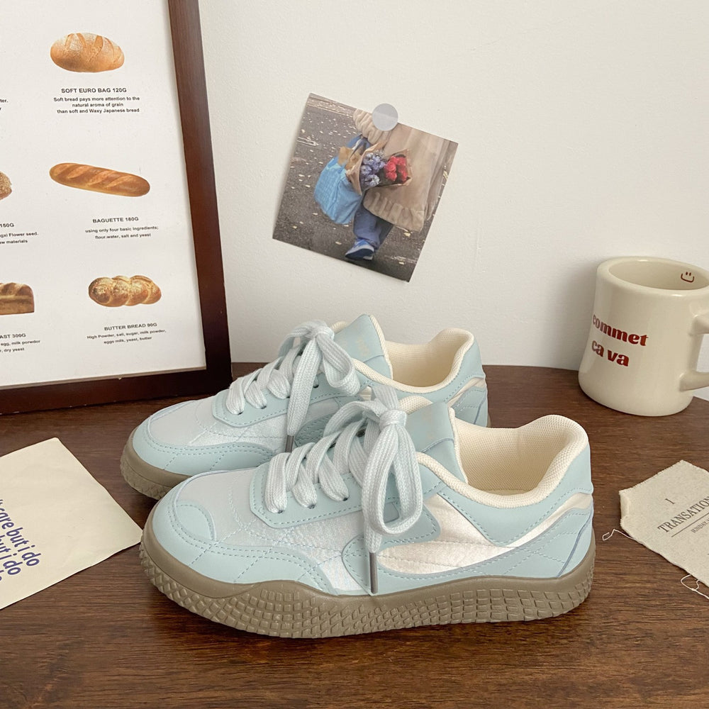 Women's german army trainers (gats) - unique design, chunky sole sneakers, new autumn 2026 collection, breathable white shoes, versatile chic footwear