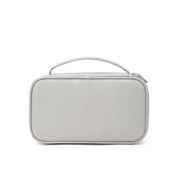 New Portable Digital Accessories Storage Bag Multifunctional Fashion Clutch Bag Large Capacity Double Layer Mobile Power Bag