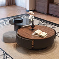 New solid wood coffee table - modern minimalist, light luxury, high-end design for living rooms and small spaces