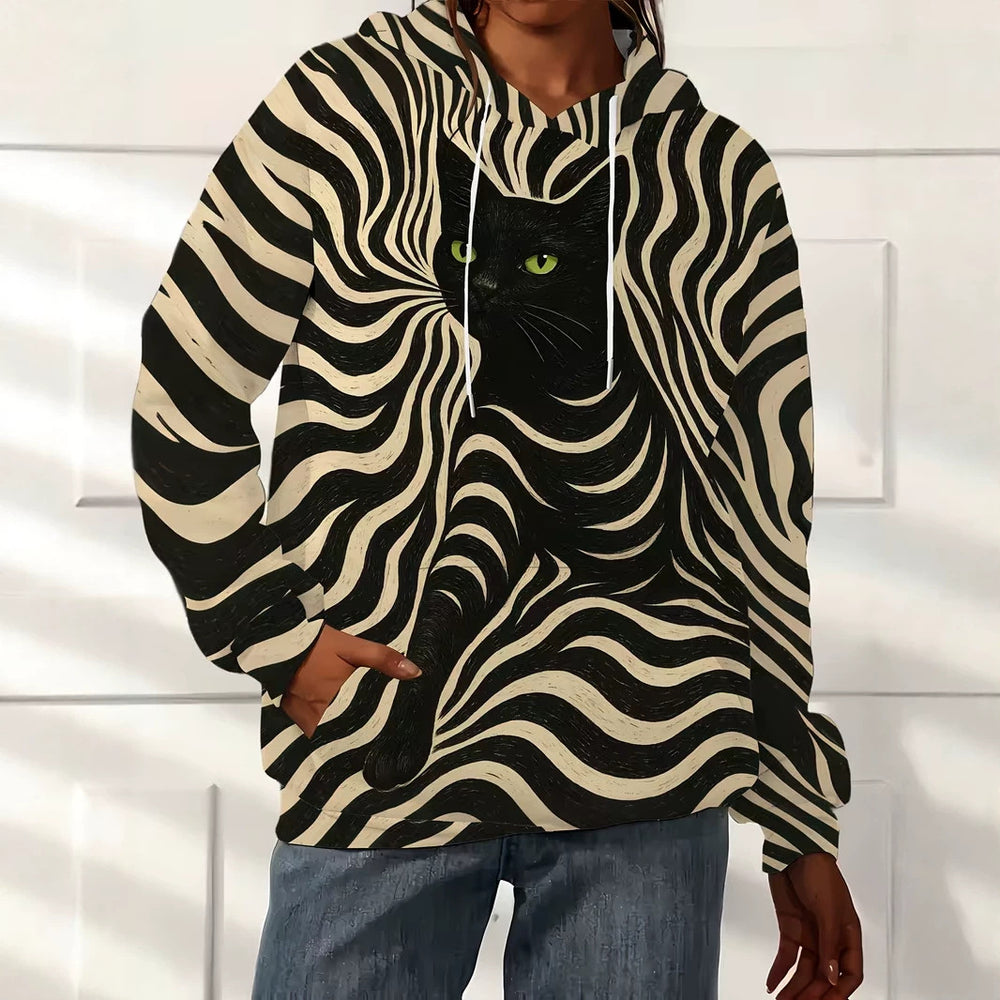 hot-selling women's hoodies, new casual loose long-sleeved hooded sweatshirts, dropshipping available