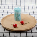 Fruit fork set - disposable plastic two-pronged fruit picks for home use - perfect for fruit, cakes, desserts, and snacks
