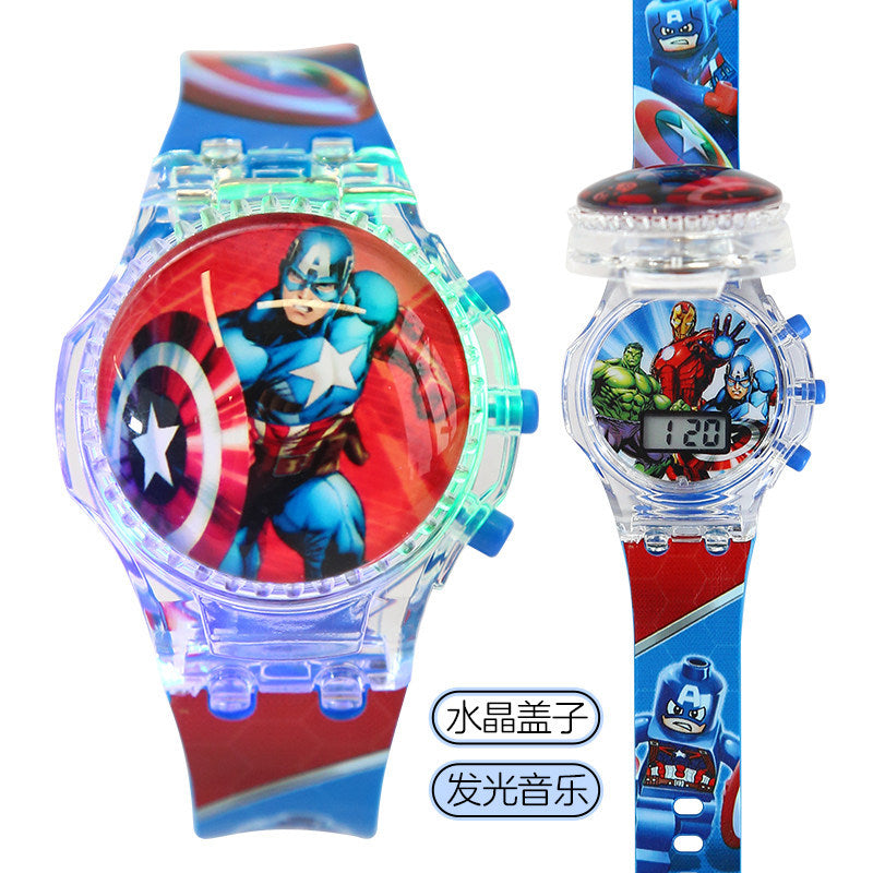 Educational toy unicorn kids watch - musical, light-up, rotating electronic watch for boys and girls, ages 3-9