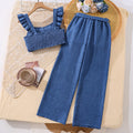 European and american hot-selling girls' outfit:  cross-border  spring/summer new sleeveless top and casual pants two-piece set