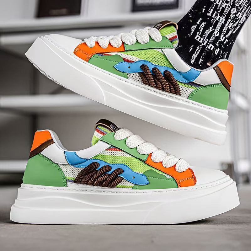 Men's 2025 new german army trainers (gats) - niche design, color block, collegiate style, chunky sneakers, youth sports, trendy influencer shoes