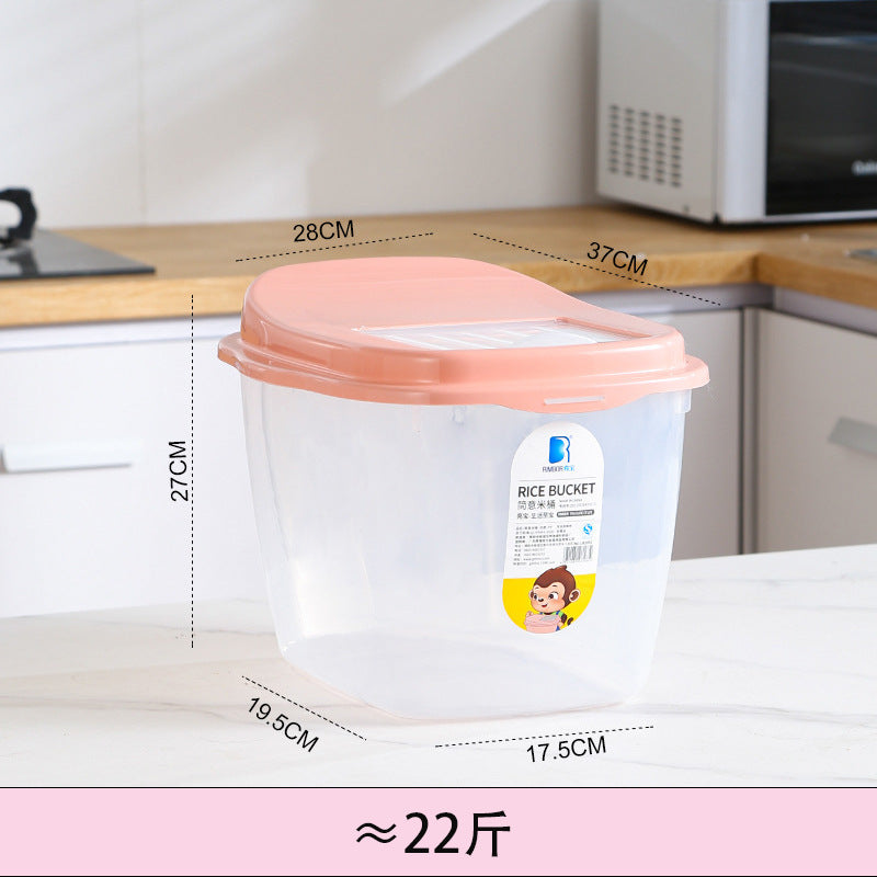 Large-capacity rice storage box Household sealed rice bucket Insect-proof and moisture-proof sealed flour storage Grain storage box wholesale