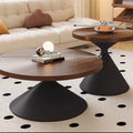 Carbon steel round coffee table - living room, home, small apartment,  new minimalist mid-century modern simple small round table