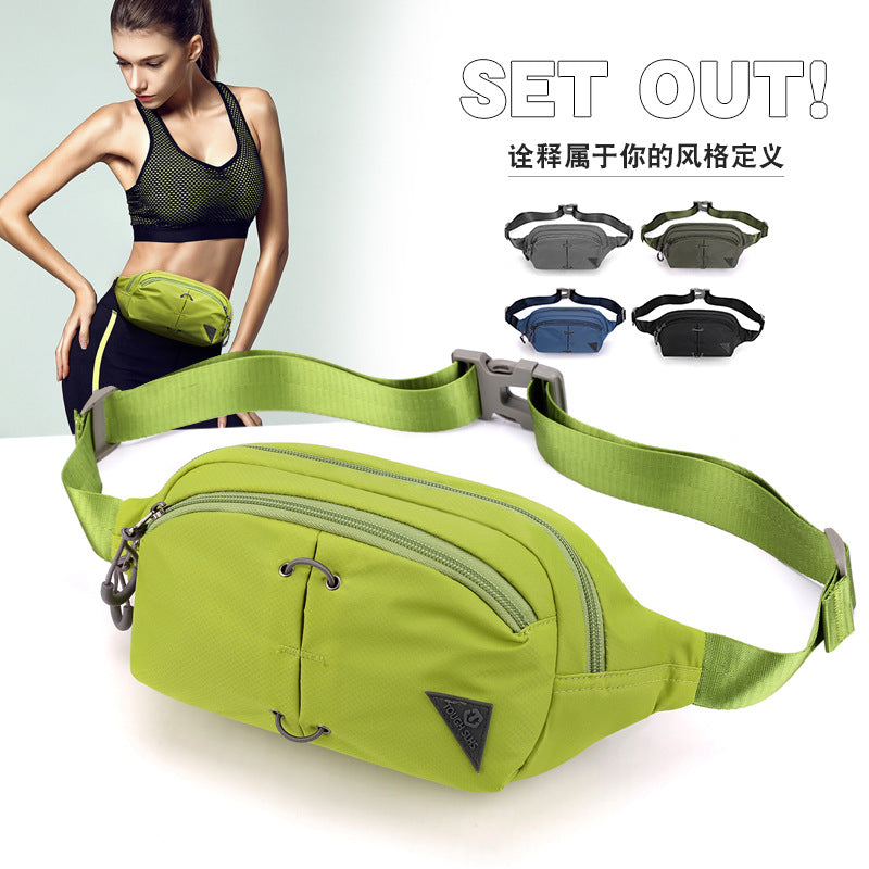 Cross-border new outdoor sports fanny pack waterproof breast bag messenger bag fitness running mobile phone storage bag cycling fanny pack