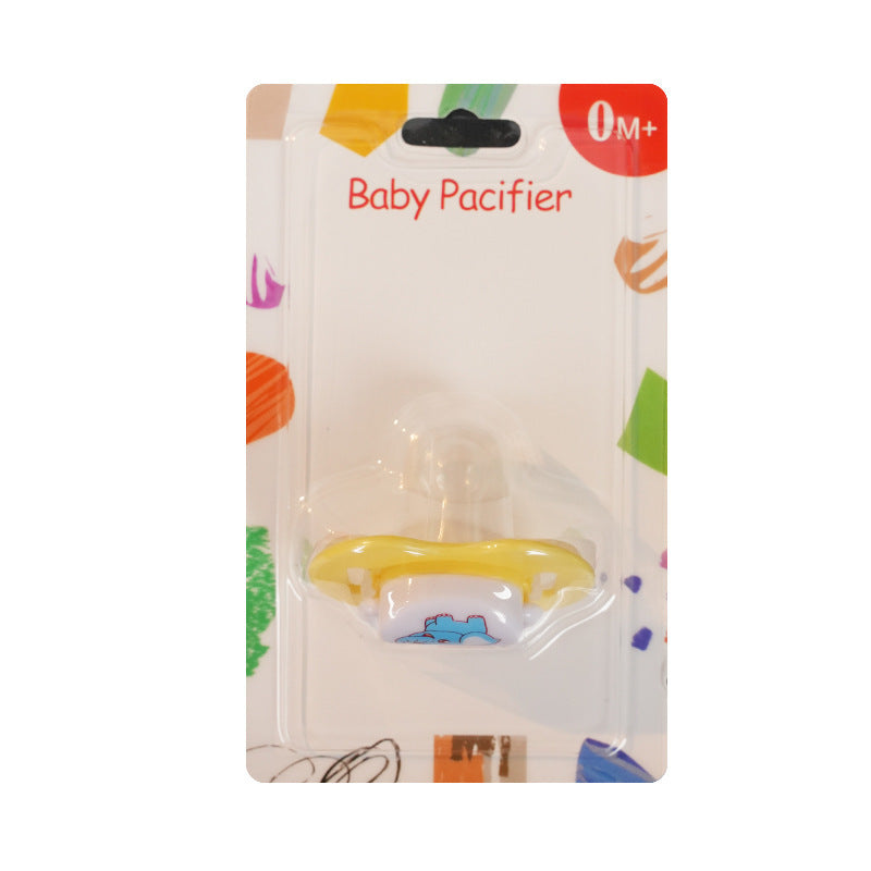 English card pack, baby pacifier cartoon silicone sleeping pacifier, newborn baby pacifier with lid.