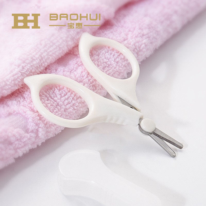 Babi Elephant Baby Nail Scissors Newborn Special Children's Nail Scissors Baby Anti-Clip Meat Nail Scissors Baby Nail Grinder