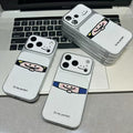 Suitable for apple 17promax soft shell bag smiley face couple cartoon simple english iphone18 anti-fall mobile phone case