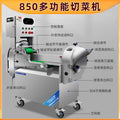 850 multifunctional vegetable cutter - double-headed vegetable slicer, shredder, dicer, and segmenter - fully automatic commercial vegetable cutting machine