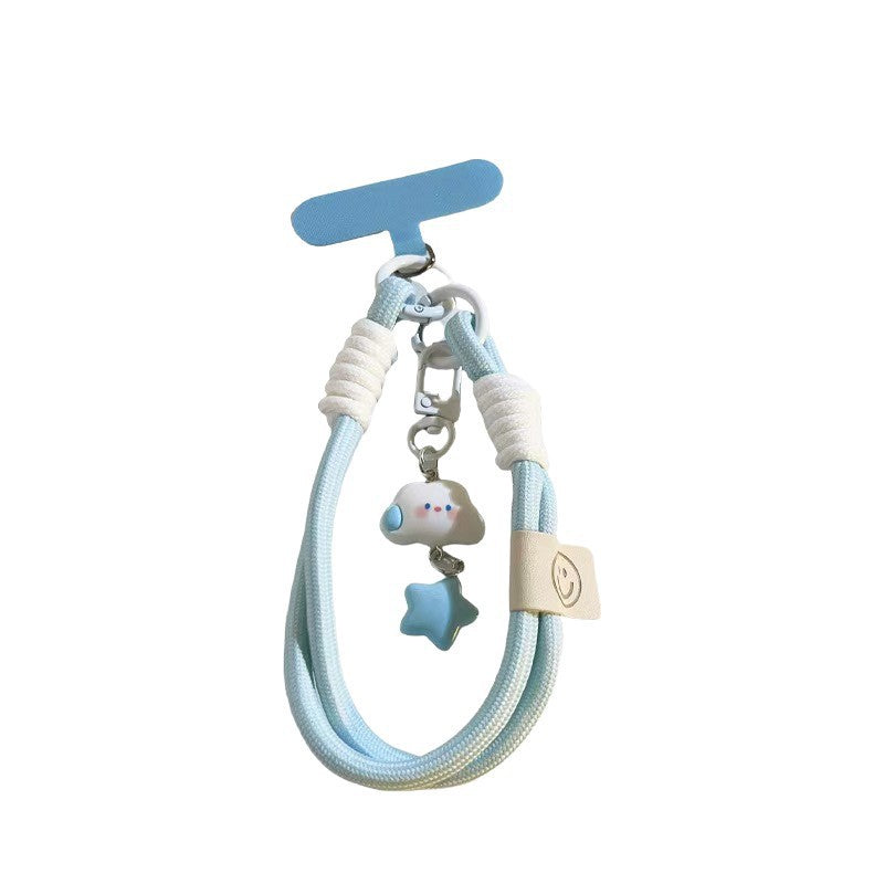 Japan and South Korea INS speechless cloud stars mobile phone wristband jewelry pendant keychain camera lanyard mobile phone case universal