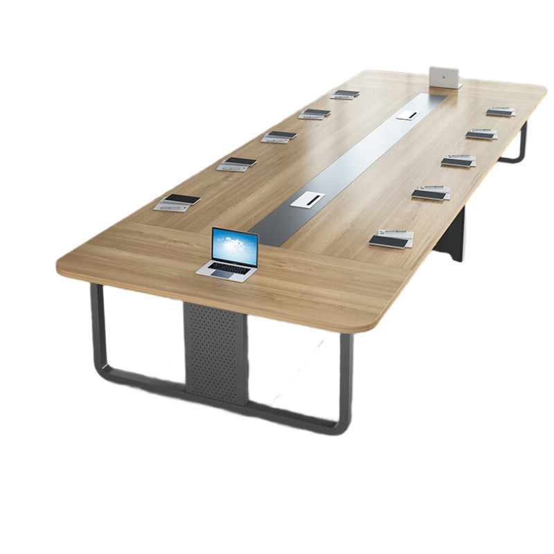 Saint li long table conference table and chairs employee meeting negotiation table office conference table long table