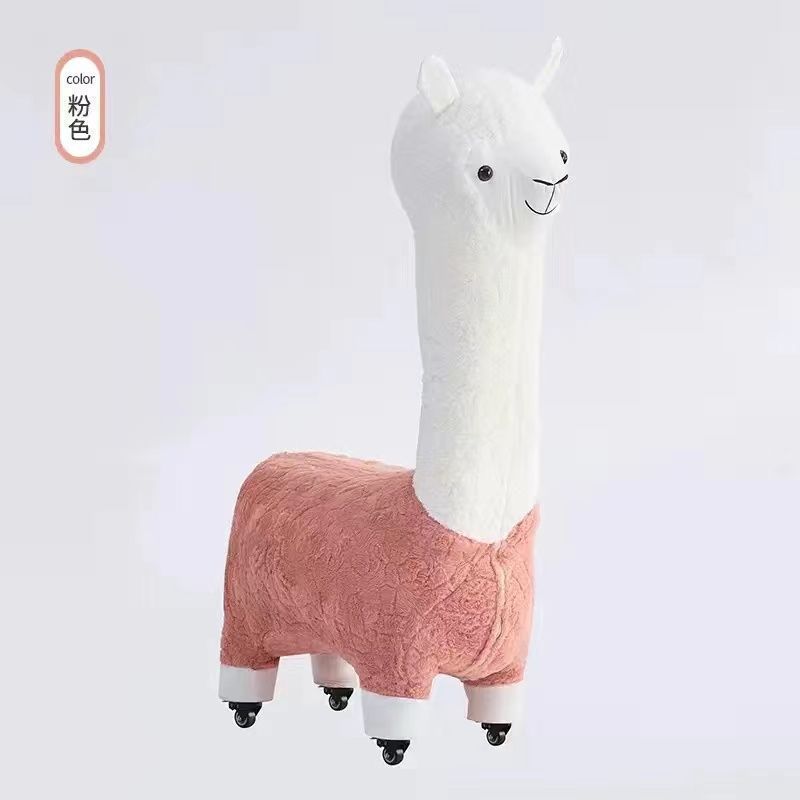 Extra large creative alpaca stool, accessible luxury animal stool, floor-standing handmade ornaments, scandinavian style shoe changing stool, festival